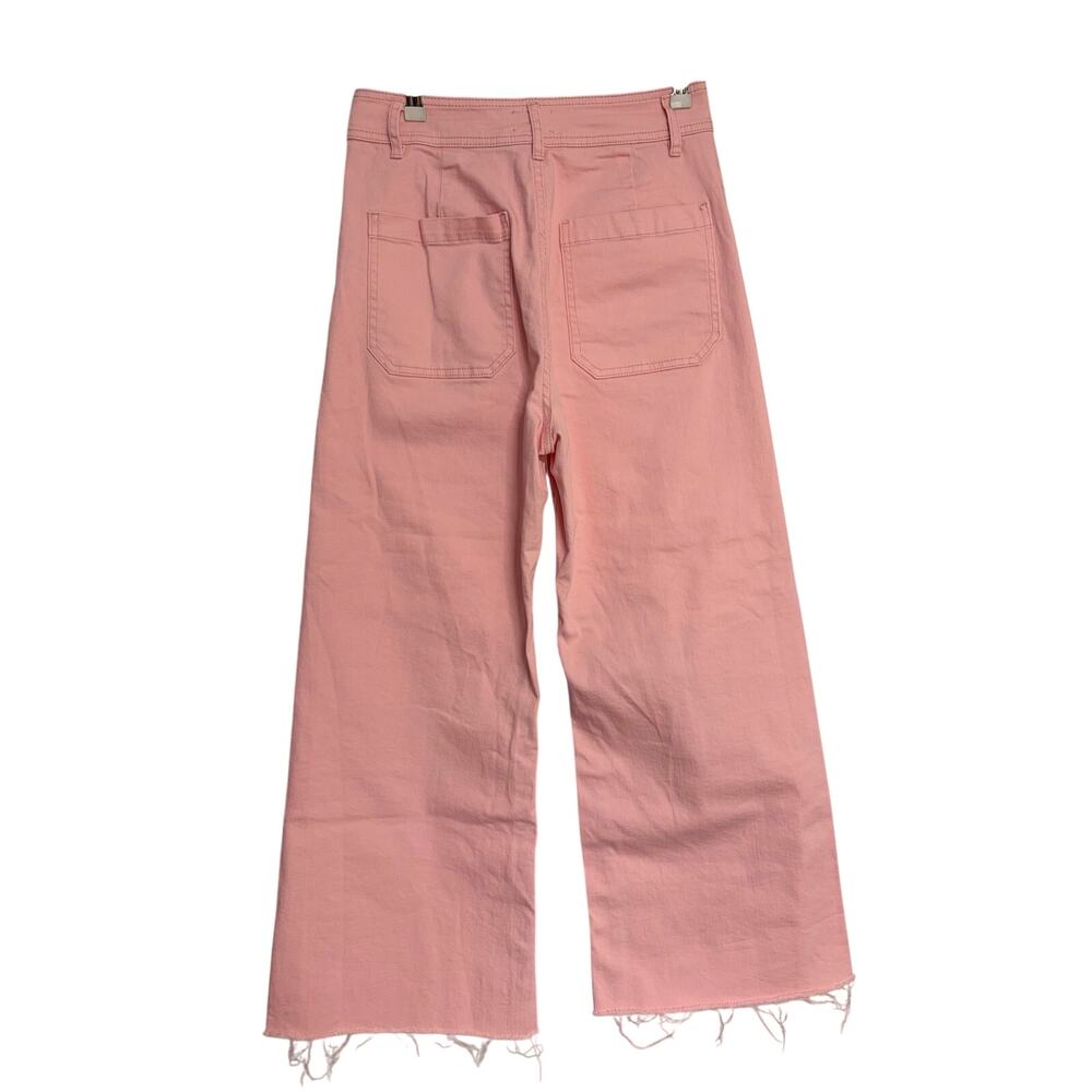 Every Pink Wide Leg Crop Denim Jean Pant size 10 - Picture 4 of 7